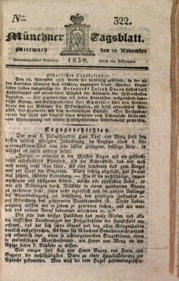 Münchener Tagblatt Mittwoch 24. November 1830