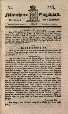 Münchener Tagblatt Mittwoch 8. Dezember 1830