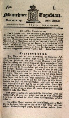 Münchener Tagblatt Donnerstag 6. Januar 1831