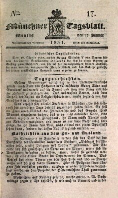 Münchener Tagblatt Montag 17. Januar 1831