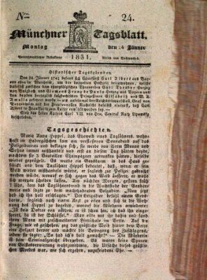 Münchener Tagblatt Montag 24. Januar 1831