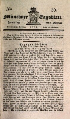 Münchener Tagblatt Samstag 5. Februar 1831