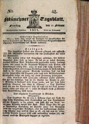 Münchener Tagblatt Freitag 11. Februar 1831