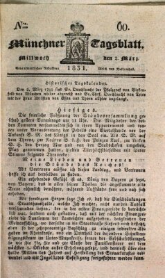 Münchener Tagblatt Mittwoch 2. März 1831