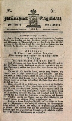 Münchener Tagblatt Mittwoch 9. März 1831