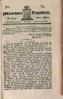 Münchener Tagblatt Freitag 18. März 1831