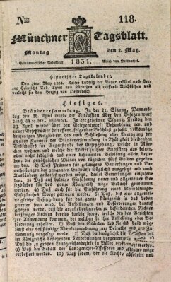 Münchener Tagblatt Montag 2. Mai 1831