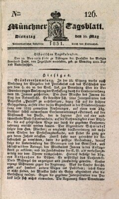 Münchener Tagblatt Dienstag 10. Mai 1831