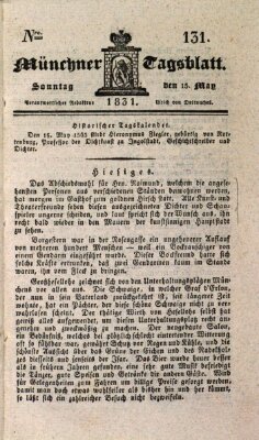 Münchener Tagblatt Sonntag 15. Mai 1831