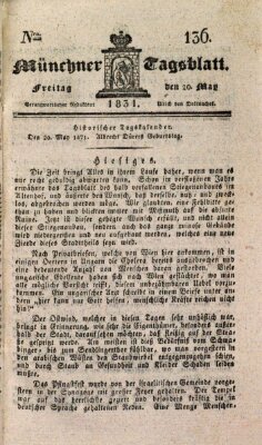 Münchener Tagblatt Freitag 20. Mai 1831