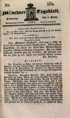 Münchener Tagblatt Samstag 18. Juni 1831