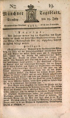 Münchener Tagblatt Dienstag 19. Juli 1831