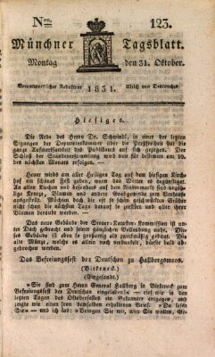 Münchener Tagblatt Montag 31. Oktober 1831