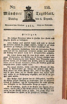 Münchener Tagblatt Dienstag 6. Dezember 1831