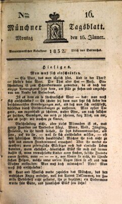 Münchener Tagblatt Montag 16. Januar 1832