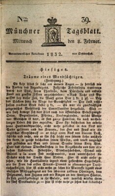 Münchener Tagblatt Mittwoch 8. Februar 1832