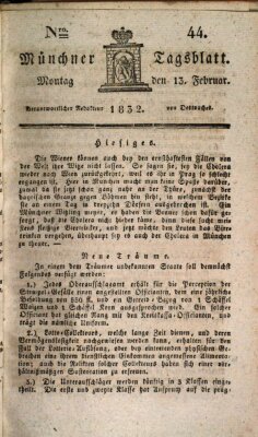 Münchener Tagblatt Montag 13. Februar 1832