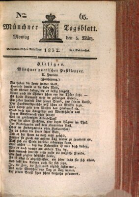 Münchener Tagblatt Montag 5. März 1832