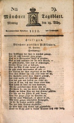 Münchener Tagblatt Montag 19. März 1832