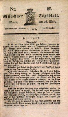 Münchener Tagblatt Montag 26. März 1832