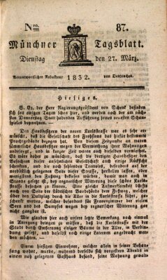 Münchener Tagblatt Dienstag 27. März 1832