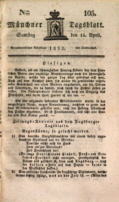 Münchener Tagblatt Samstag 14. April 1832