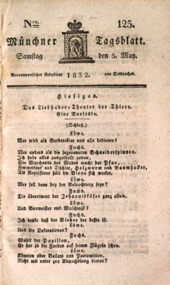 Münchener Tagblatt Samstag 5. Mai 1832