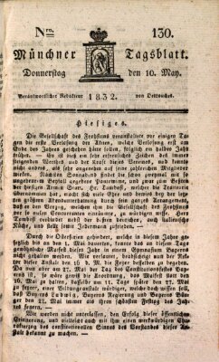 Münchener Tagblatt Donnerstag 10. Mai 1832