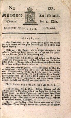 Münchener Tagblatt Sonntag 13. Mai 1832