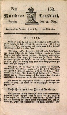 Münchener Tagblatt Freitag 18. Mai 1832