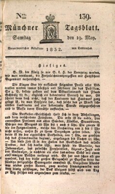 Münchener Tagblatt Samstag 19. Mai 1832