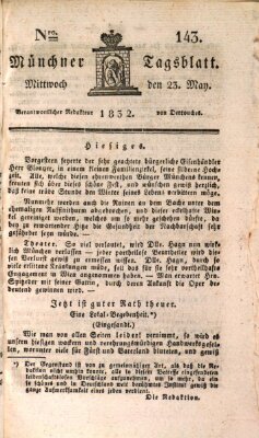 Münchener Tagblatt Mittwoch 23. Mai 1832