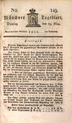 Münchener Tagblatt Dienstag 29. Mai 1832