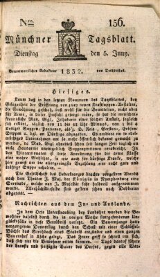 Münchener Tagblatt Dienstag 5. Juni 1832