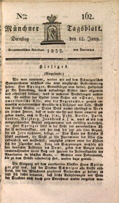 Münchener Tagblatt Dienstag 12. Juni 1832