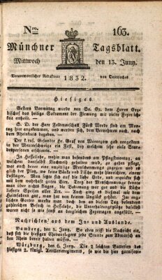 Münchener Tagblatt Mittwoch 13. Juni 1832