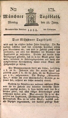 Münchener Tagblatt Montag 25. Juni 1832