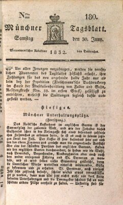 Münchener Tagblatt Samstag 30. Juni 1832