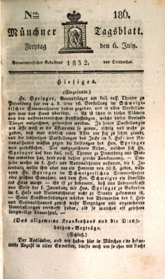 Münchener Tagblatt Freitag 6. Juli 1832