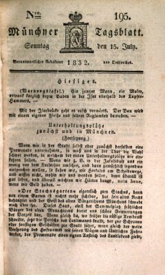 Münchener Tagblatt Sonntag 15. Juli 1832