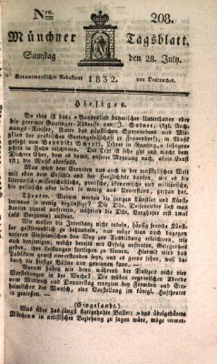 Münchener Tagblatt Samstag 28. Juli 1832