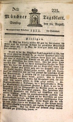 Münchener Tagblatt Dienstag 14. August 1832