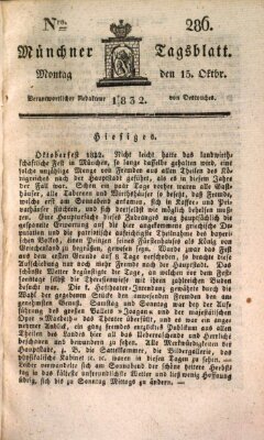 Münchener Tagblatt Montag 15. Oktober 1832