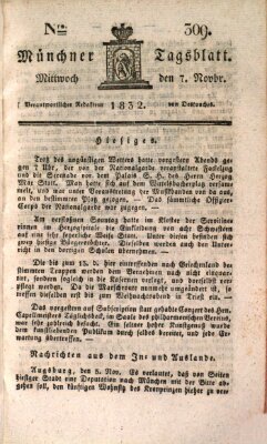 Münchener Tagblatt Mittwoch 7. November 1832