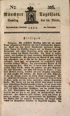 Münchener Tagblatt Samstag 24. November 1832