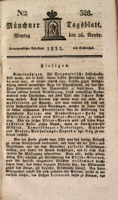 Münchener Tagblatt Montag 26. November 1832