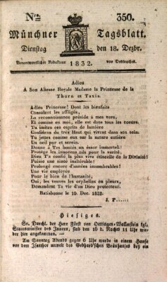 Münchener Tagblatt Dienstag 18. Dezember 1832