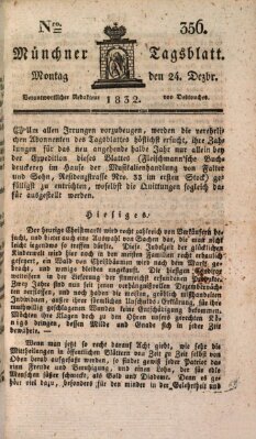 Münchener Tagblatt Montag 24. Dezember 1832