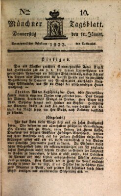 Münchener Tagblatt Donnerstag 10. Januar 1833