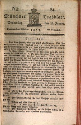 Münchener Tagblatt Donnerstag 24. Januar 1833